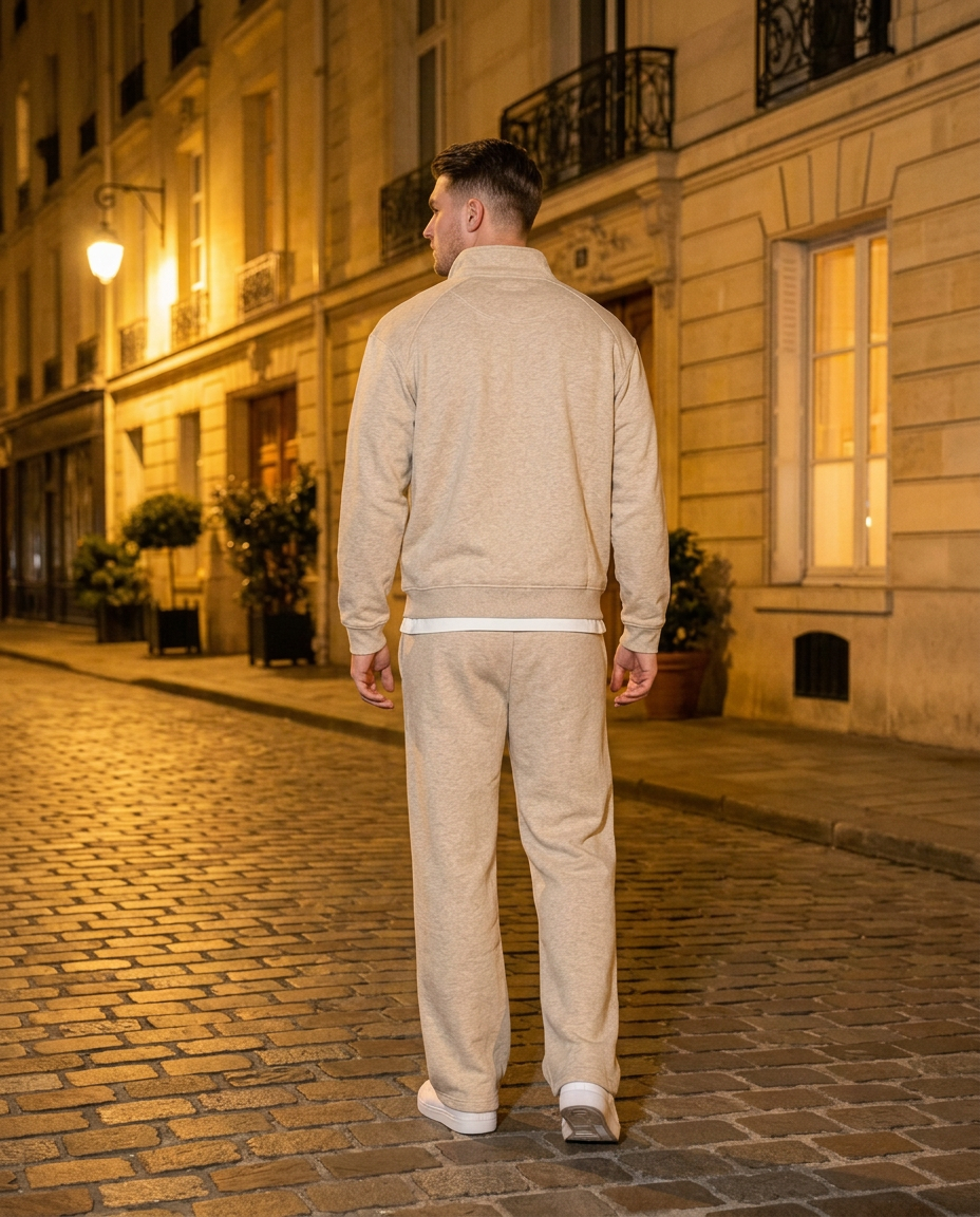 R3 Old Money Tracksuit Sand back
